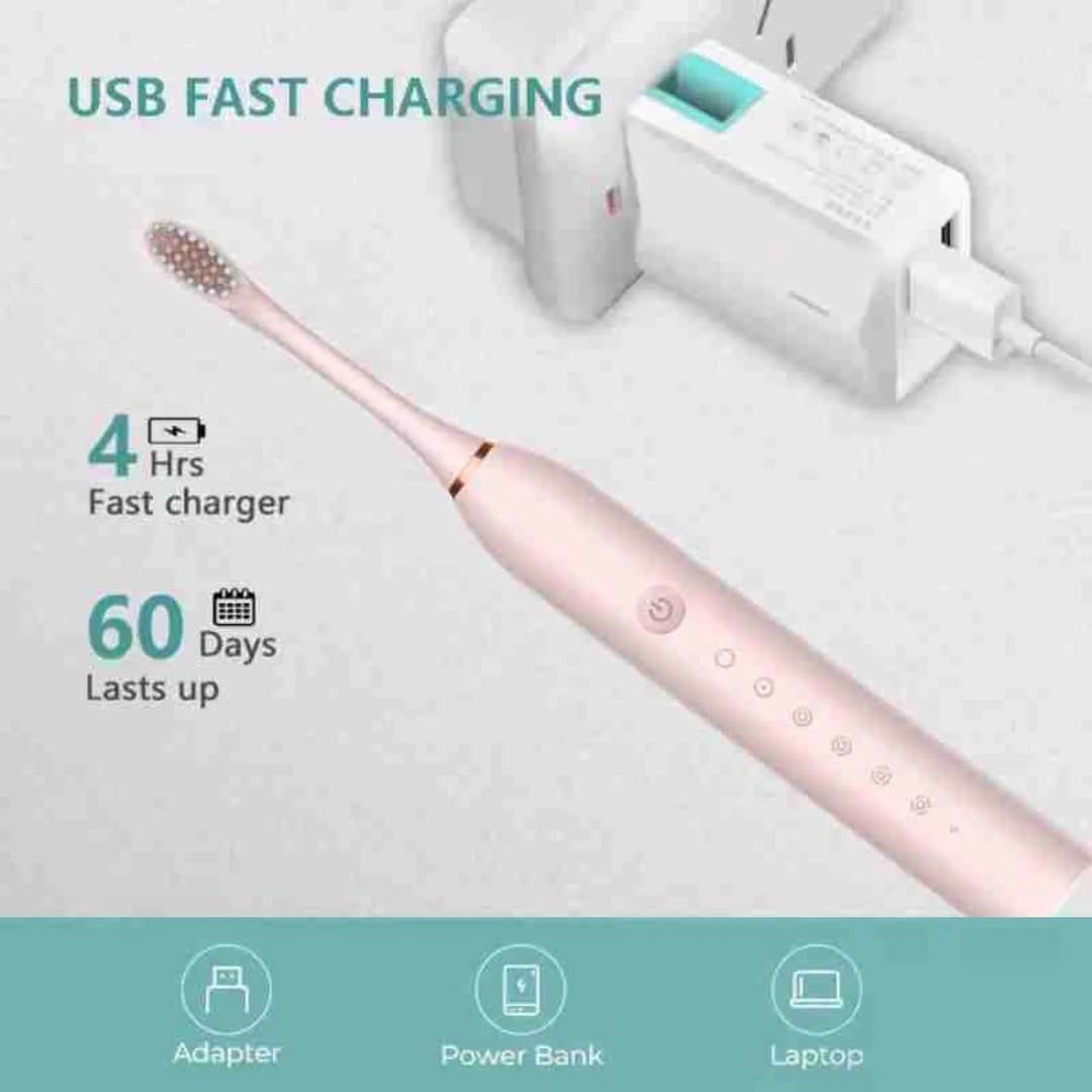 X3 Sonic Electric Toothbrush Rechargeable – Whitening, Deep Cleaning, Gum Care, USB Charging Electric Toothbrush for Adults