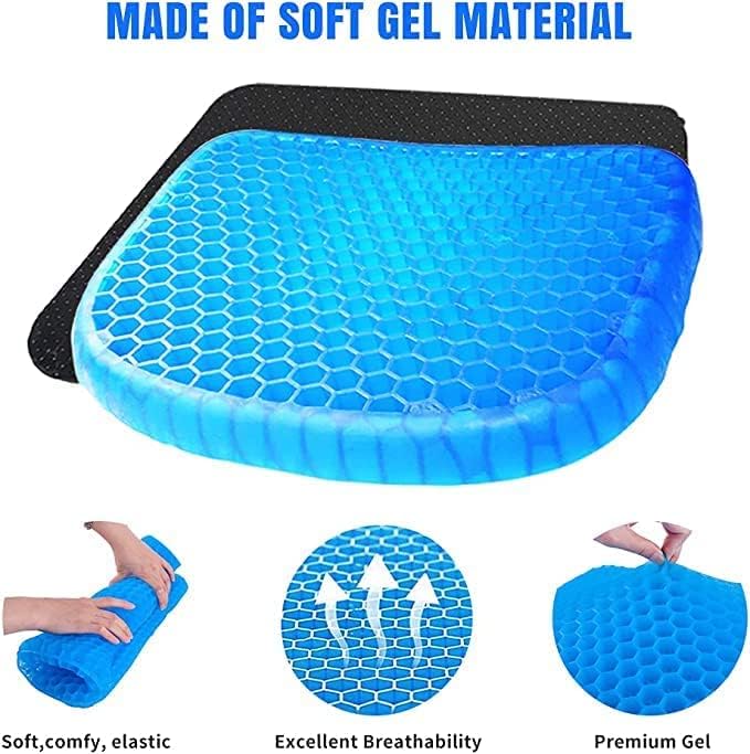 Egg Gel Seat Cushion – Honeycomb Grid Design with Washable Cover