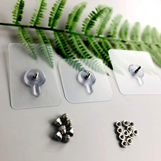 20-Piece Adhesive Wall Hooks – No-Drill Stainless Steel Hangers