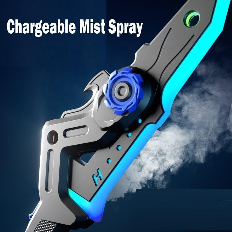 2-in-1 LED Fog Axe & Sword Toy – RGB Light & Sound Effects