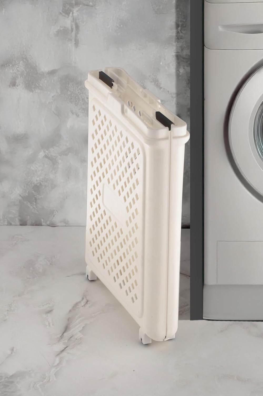 Foldable Laundry Basket with Wheels & Handle – Portable Clothes Storage Hamper