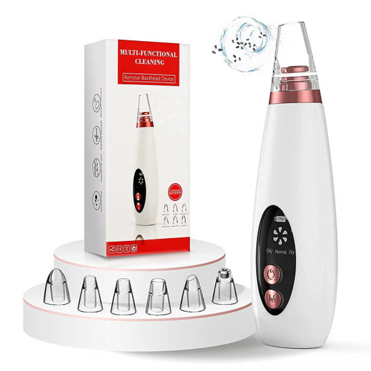 6 in 1 USB Rechargeable Blackhead Remover Pore Vacuum