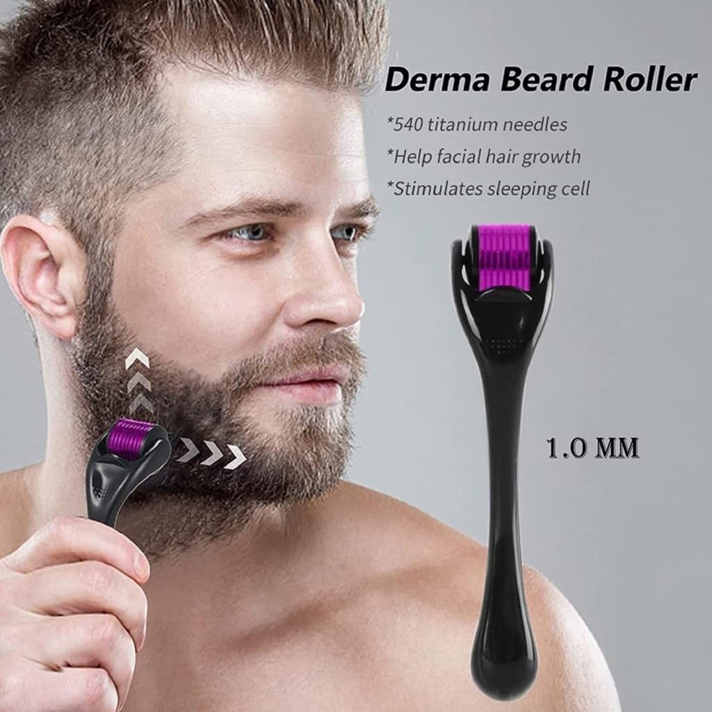 0.5mm Derma Roller with 540 Titanium Needles for Facial Skincare
