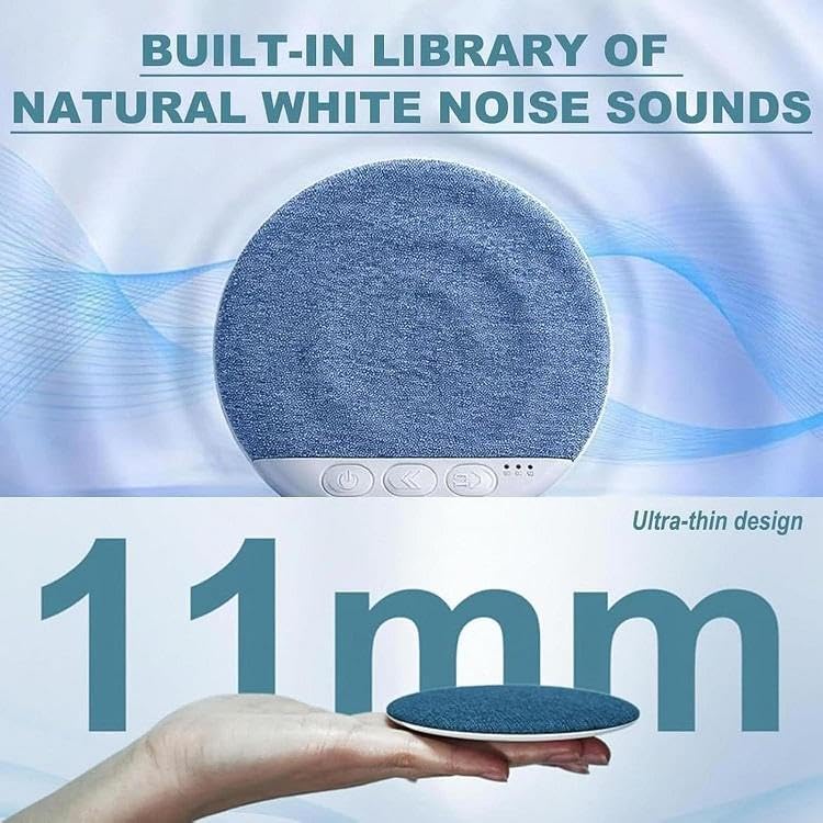 Sleeping Speaker Under Pillow, Portable Wireless Bluetooth Pillow Speaker, Ultra Thin Audio Device for Side Sleepers, Bedtime Music, White Noise, 30/60/90 Minute Timer, USB Rechargeable