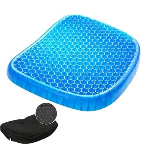 Egg Gel Seat Cushion – Honeycomb Grid Design with Washable Cover