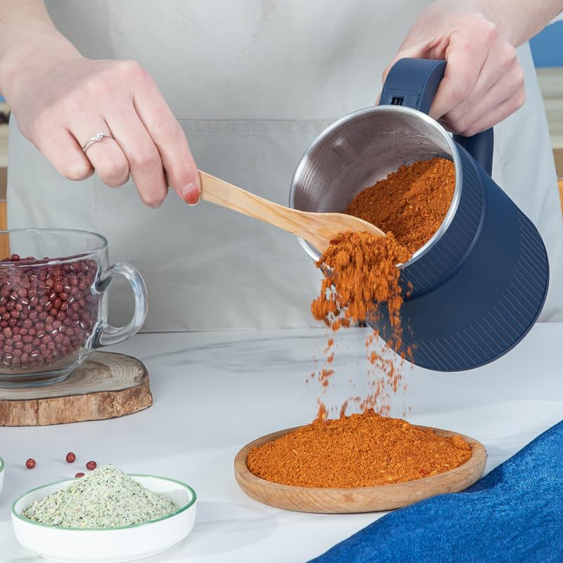 Electric Spice Grinder with Handle – Stainless Steel Blade Coffee & Masala Grinder