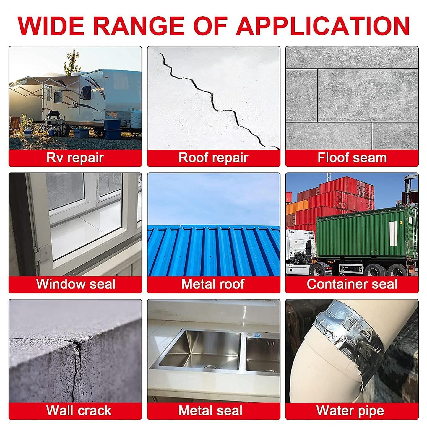Waterproof Aluminium Butyl Tape 4 Inch x 5 Meter, Self-Adhesive Aluminium Foil Sealing Tape for Roof, Pipe, Gutter, Window Gap and Surface Crack Repair, Silver