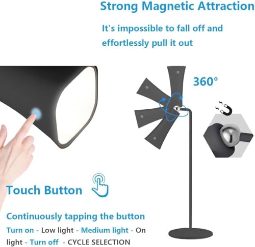 5-in-1 Rechargeable LED Table Lamp – Adjustable Brightness USB-C Study & Reading Light