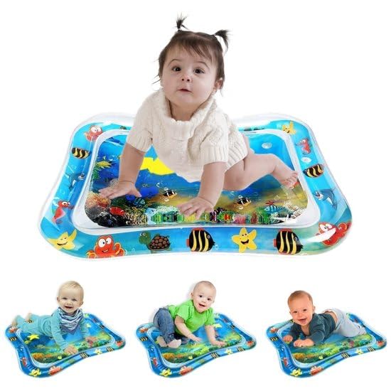 Baby Tummy Time Water Play Mat – Inflatable Sensory Activity Mat