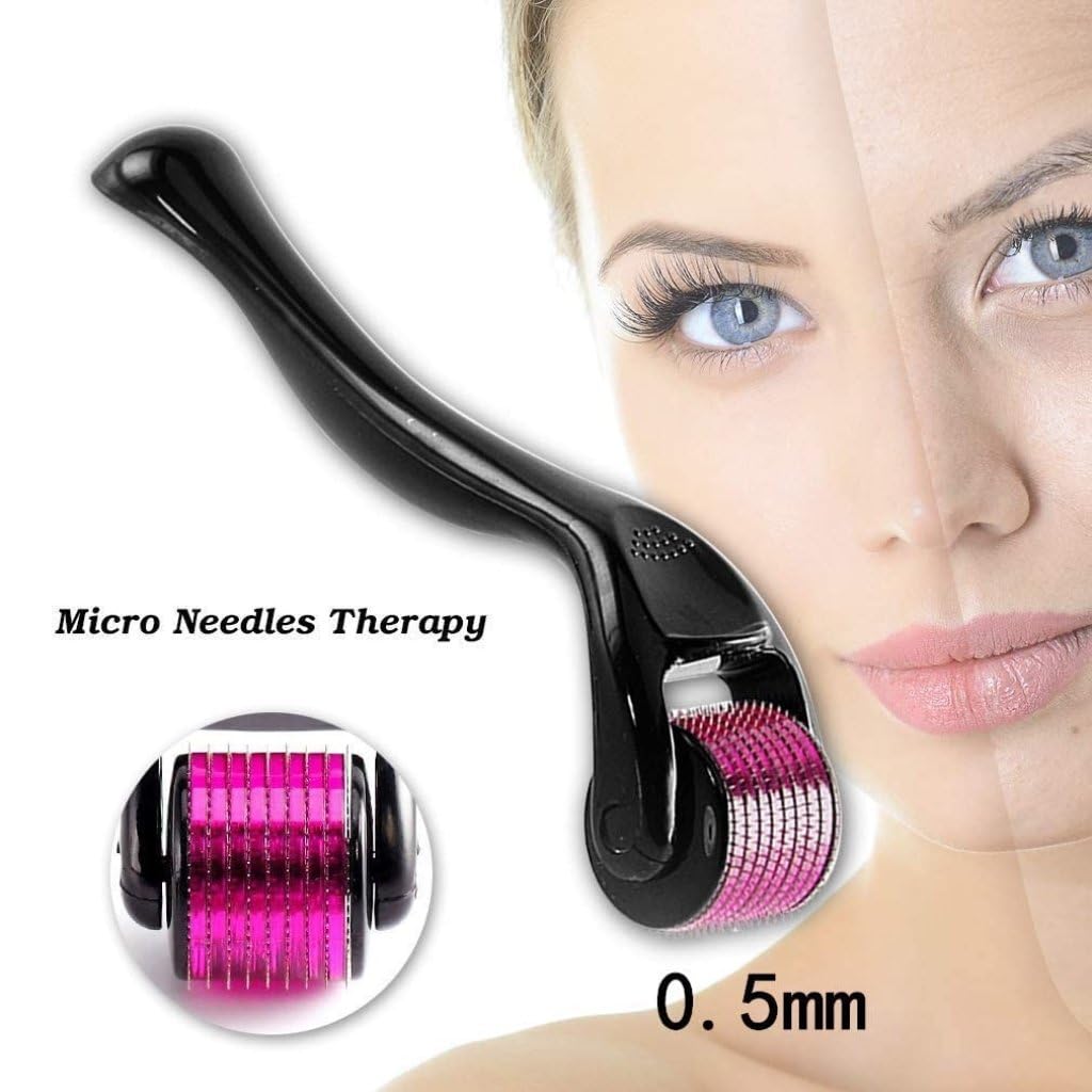 0.5mm Derma Roller with 540 Titanium Needles for Facial Skincare