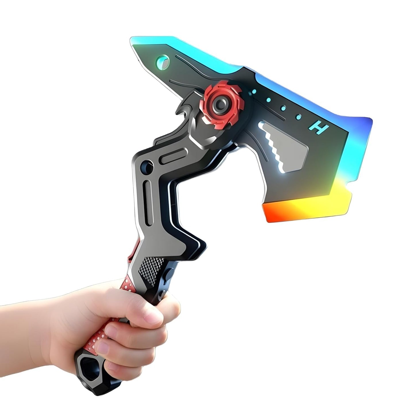 2-in-1 LED Fog Axe & Sword Toy – RGB Light & Sound Effects