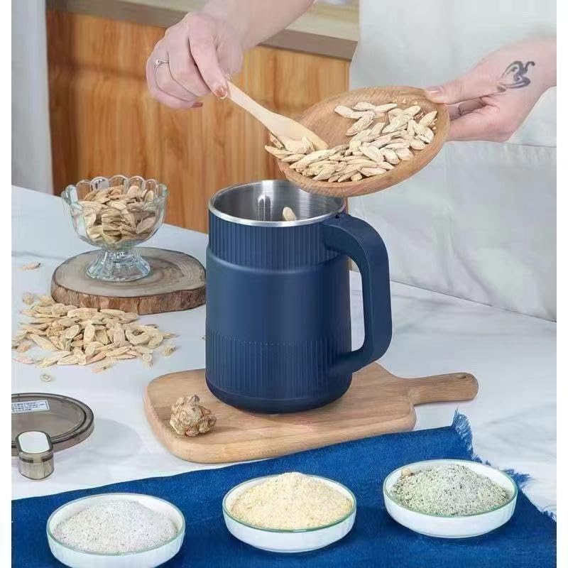 Electric Spice Grinder with Handle – Stainless Steel Blade Coffee & Masala Grinder
