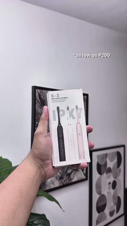 X3 Sonic Electric Toothbrush Rechargeable – Whitening, Deep Cleaning, Gum Care, USB Charging Electric Toothbrush for Adults
